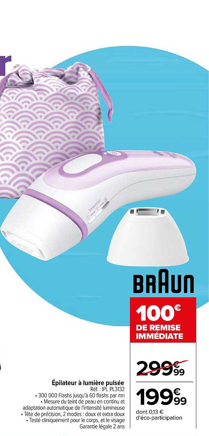 épilateur à lumière pulsée braun