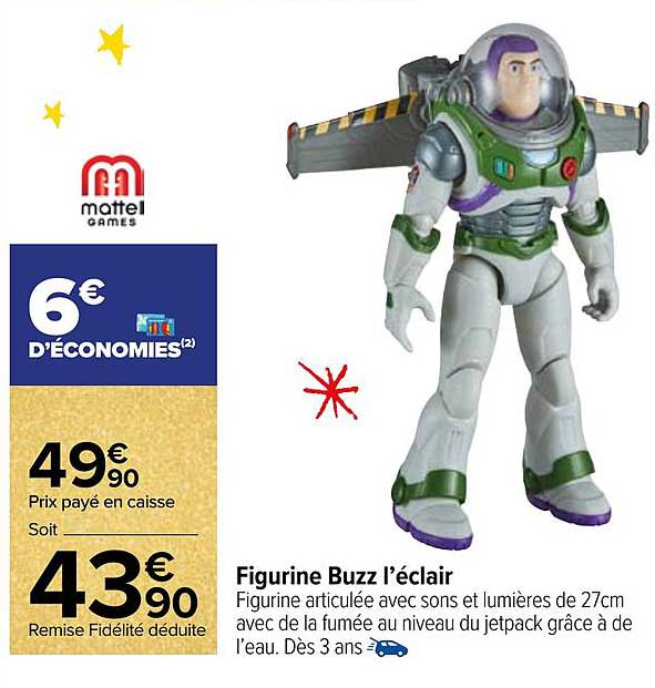 figurine buzz l'éclair mattel games