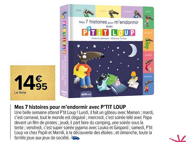 mes 7 histoires pour m'endormir avec p'tit loup