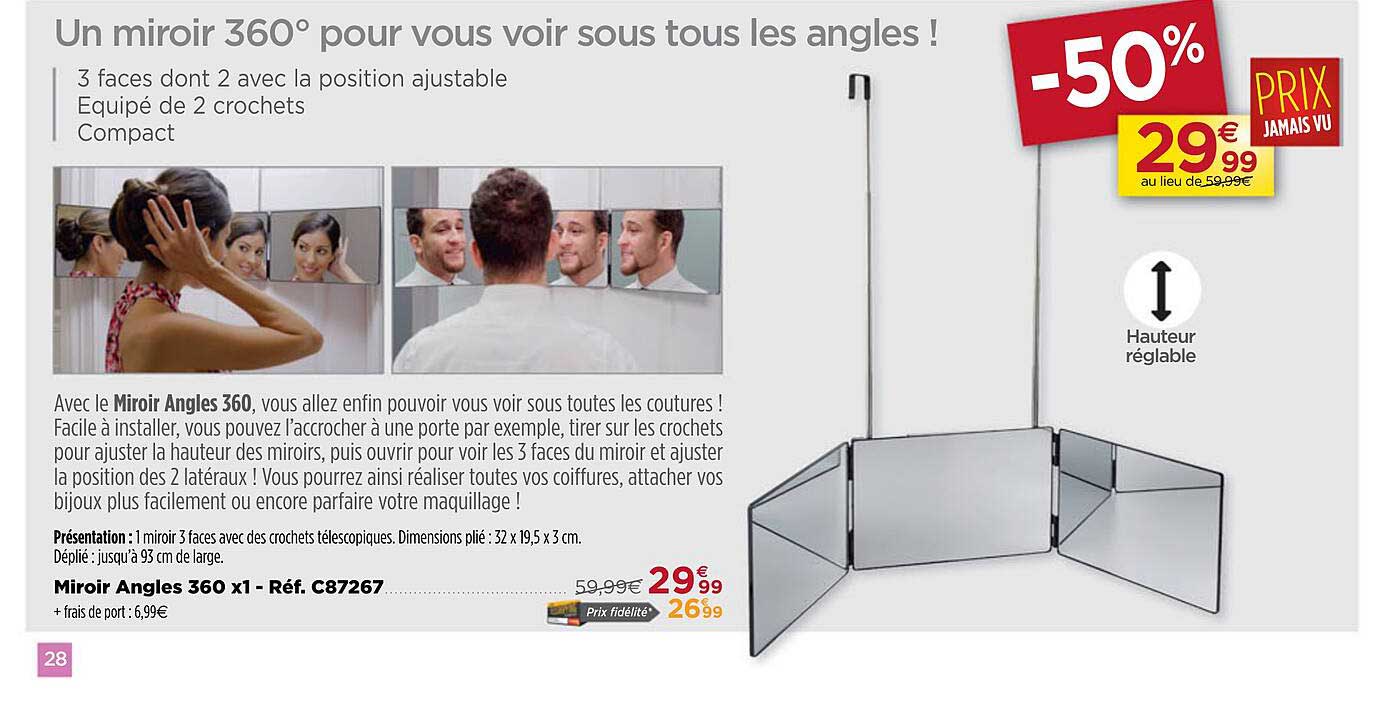 Miroir Angles 360 X1