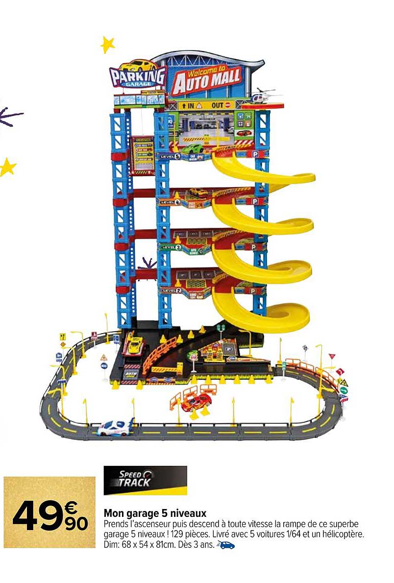 mon garage 5 niveaux speed track