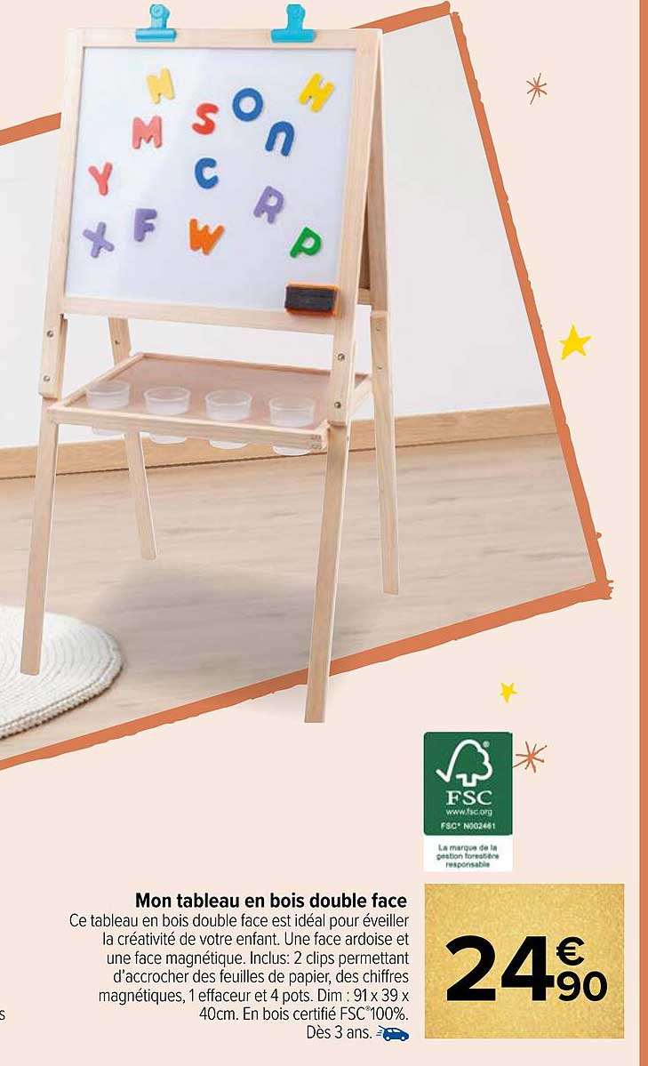 mon tableau en bois double face