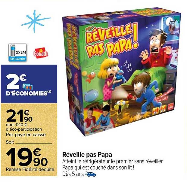 réveille pas papa goliath