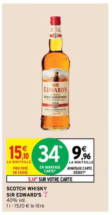 scotch whisky sir edward's