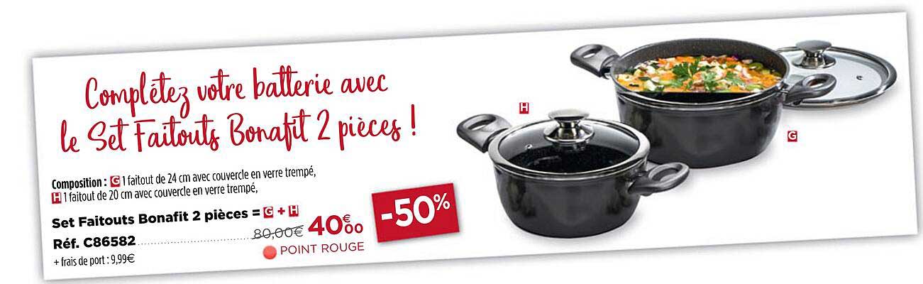 set faitouts bonafit 2 pièces