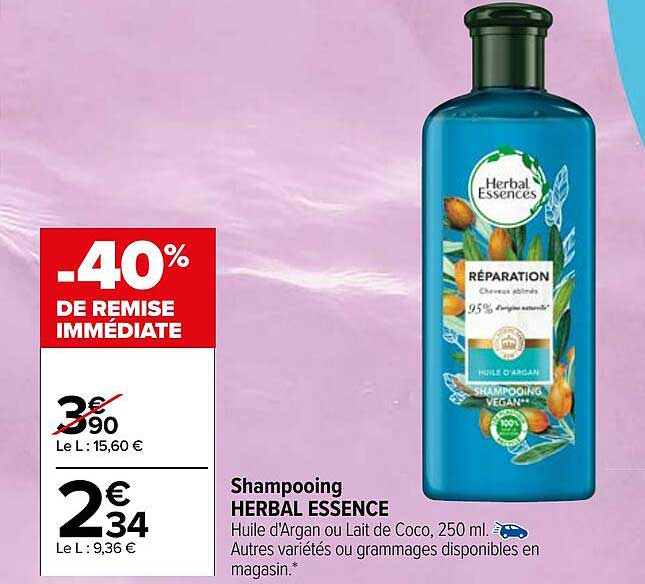 shampooing herbal essence