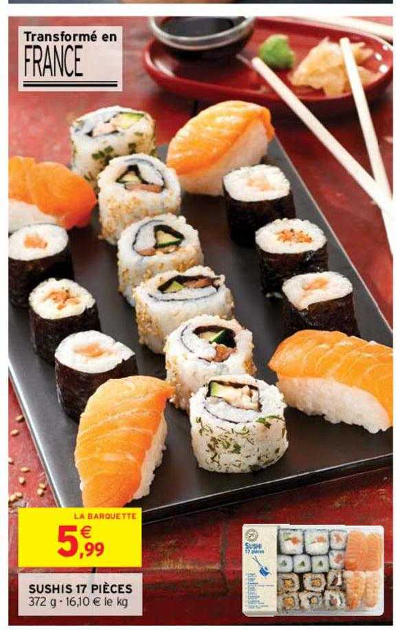 Sushis 17 Pièces