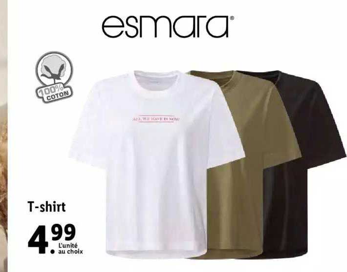 t-shirt esmara