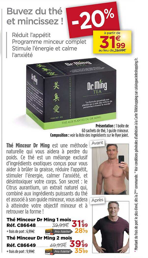thé minceur dr ming