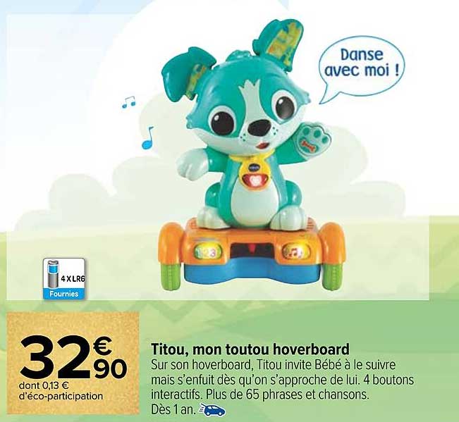 titou, mon toutou hoverboard