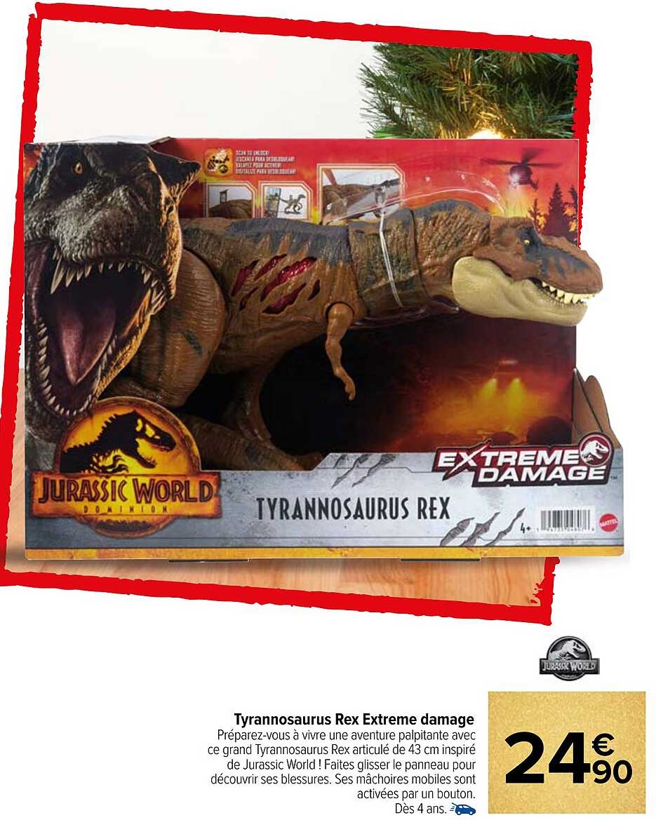 tyrannosaurus rex extrême damage