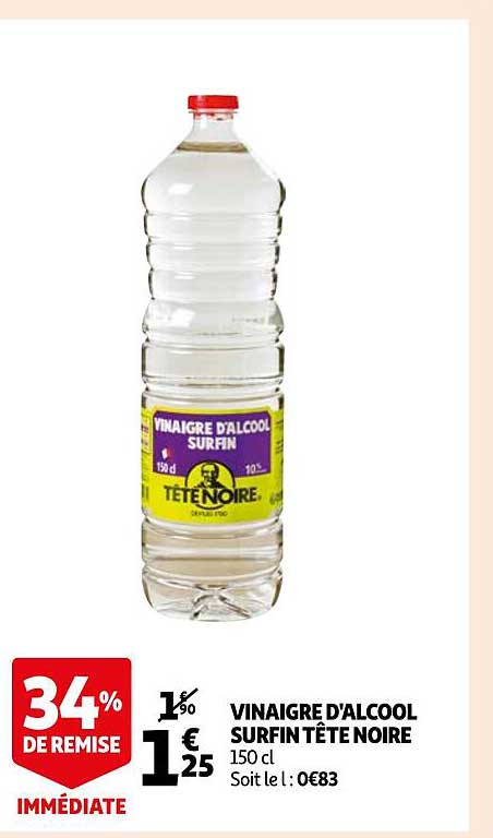 vinaigre d'alcool surfin tête noire