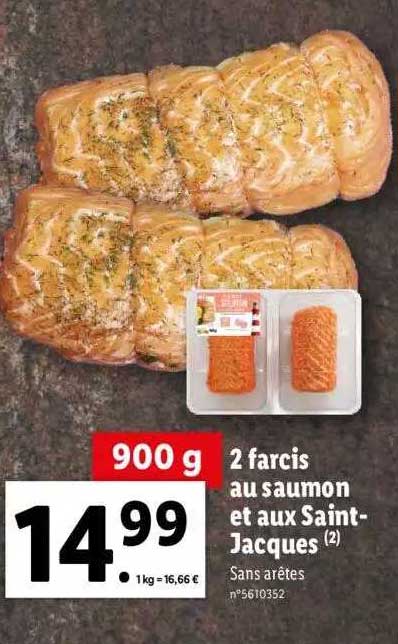 2 Farcis Au Saumon Et Aux Saint-jacques