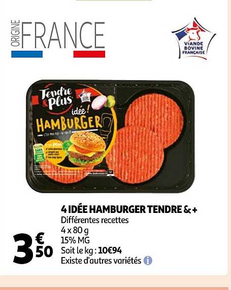 4 idée hamburger tendre