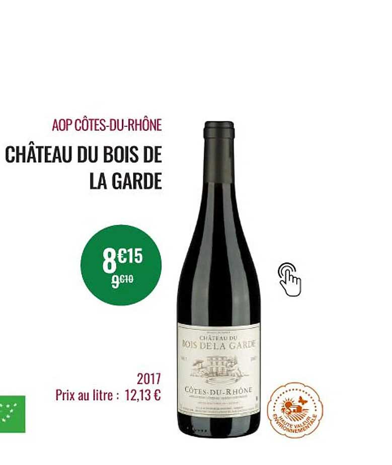 aop côtes-du-rhône château du bois de la garde