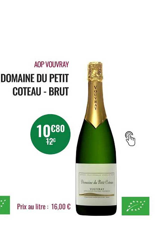aop vouvray domaine du petit côteau - brut
