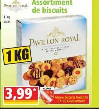 assortiment de biscuits pavillon royal
