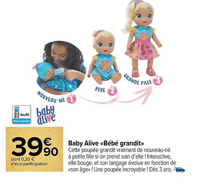 baby alive «bébé grandit»