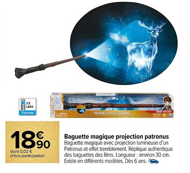 baguette magique projection patronus