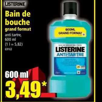 bain de bouche grand format listerine