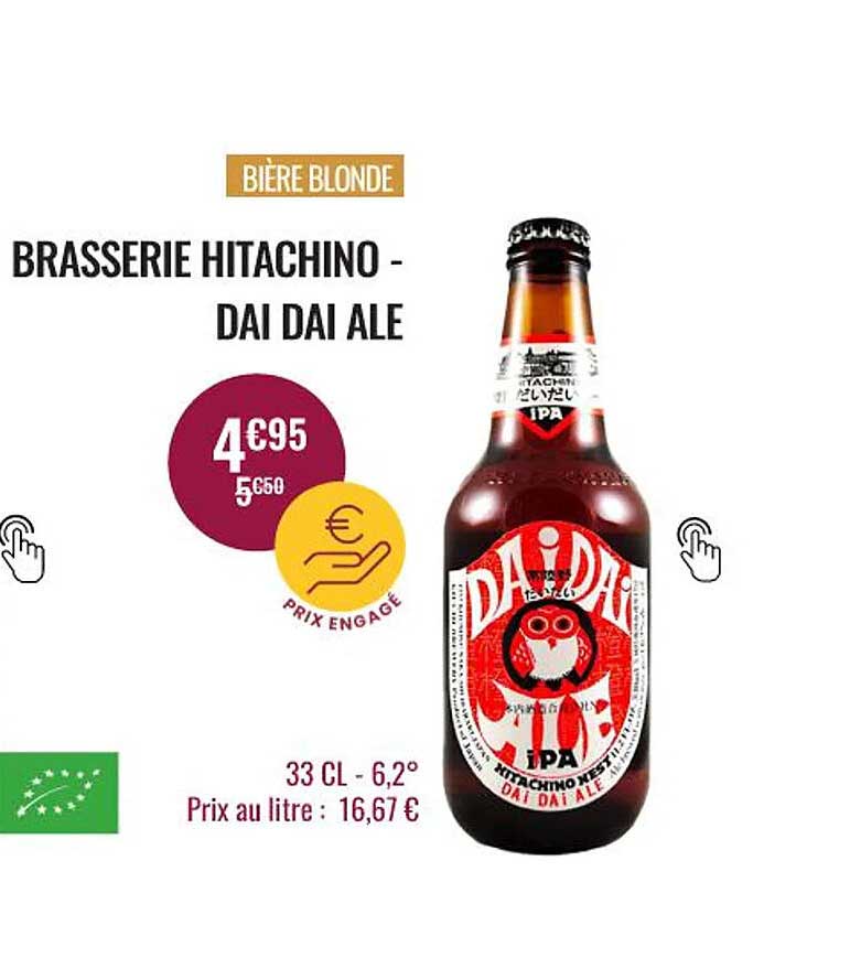 Bière Blonde Brasserie Hitachino - Dai Dai Ale