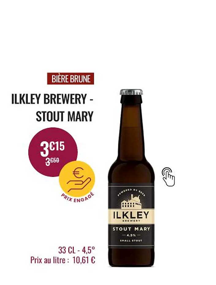 bière brune ilkley brewery - stout mary