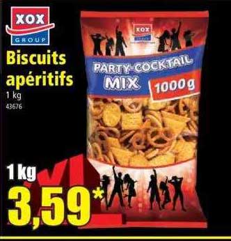 biscuits apéritifs xox group