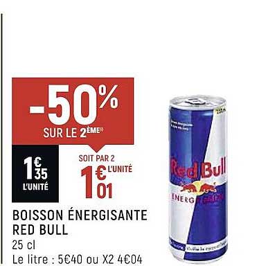 boisson énergisante red bull