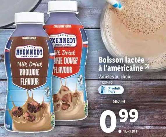 boisson lactée à l'américaine m cennedy