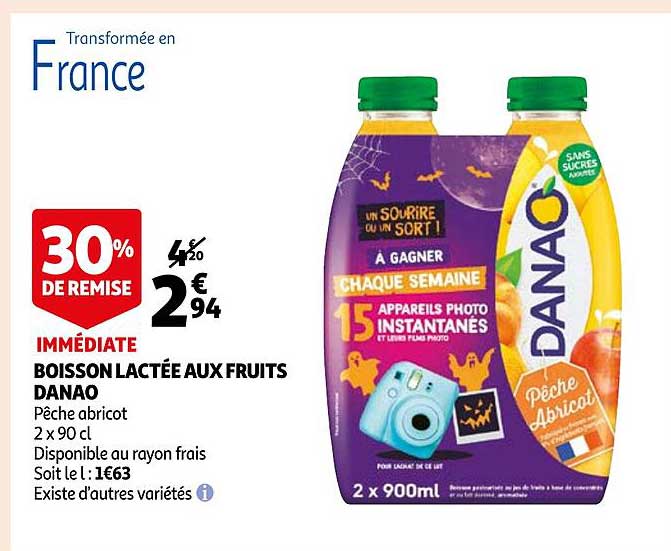 boisson lactée aux fruits danao