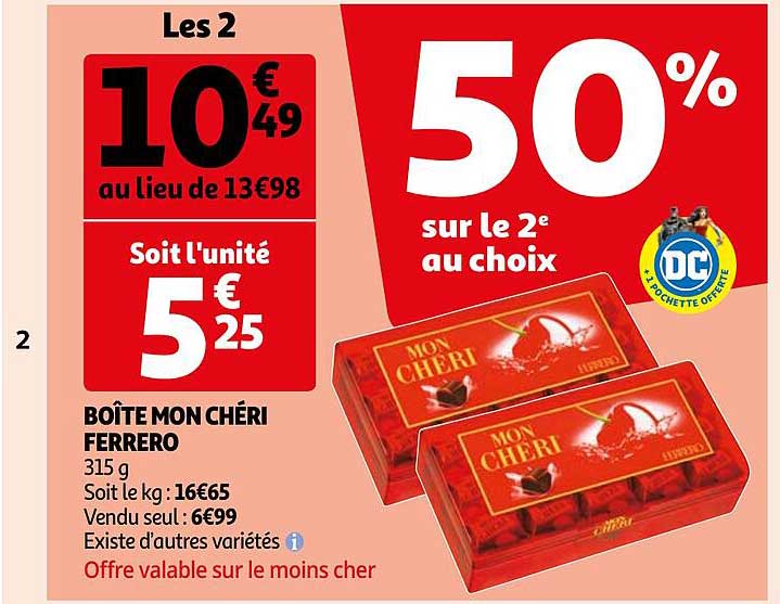 boîte mon chéri ferrero