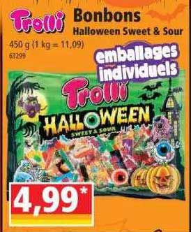 bonbons halloween sweat & sour trolli