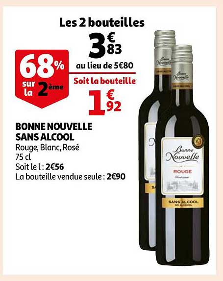 bonne nouvelle sans alcool