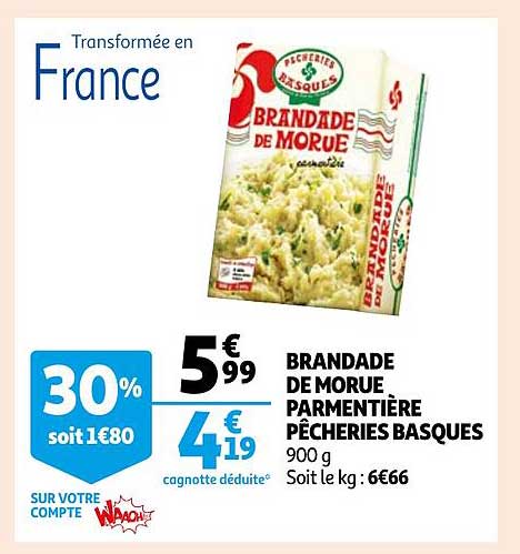 brandade de morue parmentière pêcheries basques
