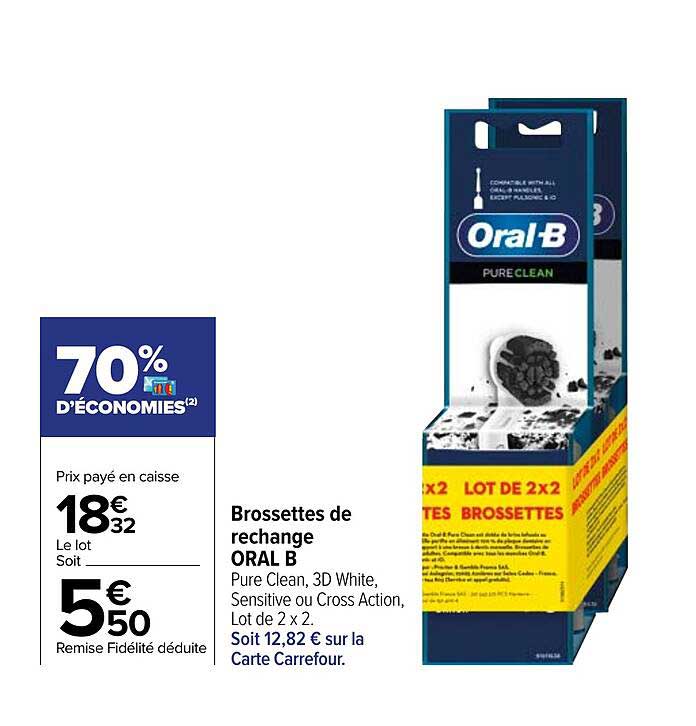 brossettes de recharge oral b