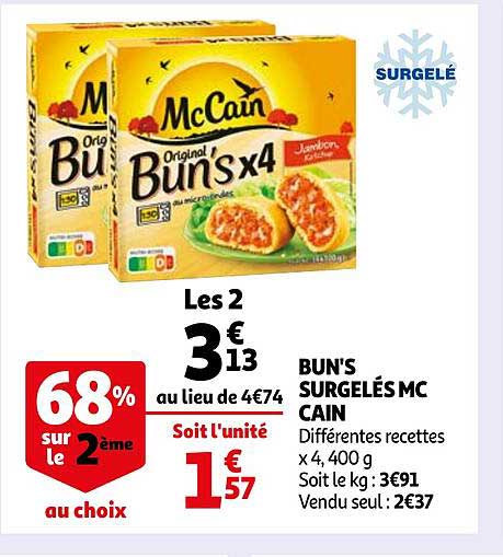Bun's Surgelés Mc Cain