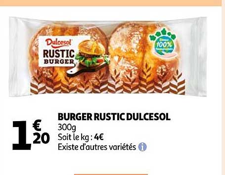 burger rustic dulcesol