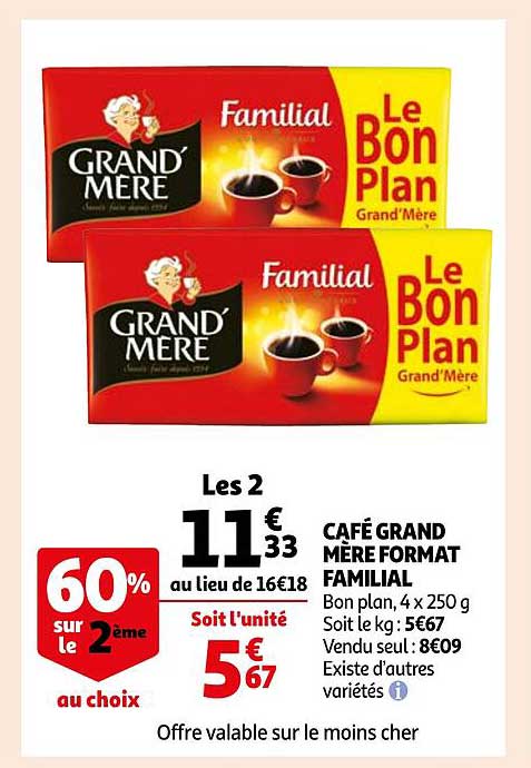café grand mère format familial