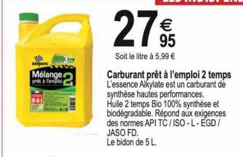 carburant prêt à l'emploi 2 temps