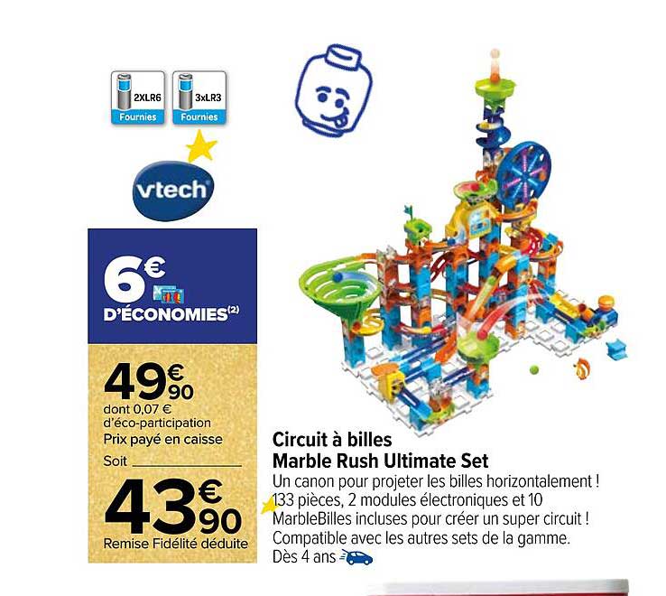 circuit à billes marble rush ultimate set