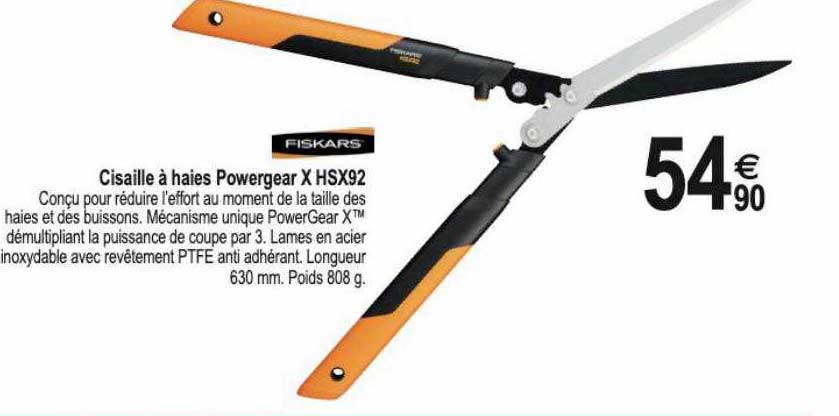 cisaille à haies powergear x hsx92 fiskars