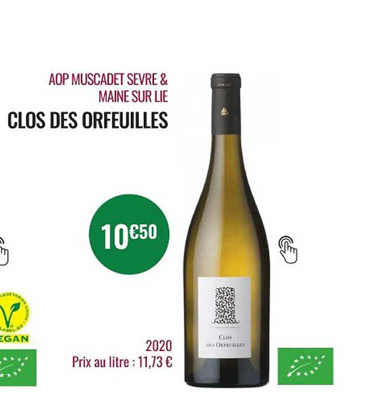 aop muscadet sèvre & maine sur lie clos des orfeuilles