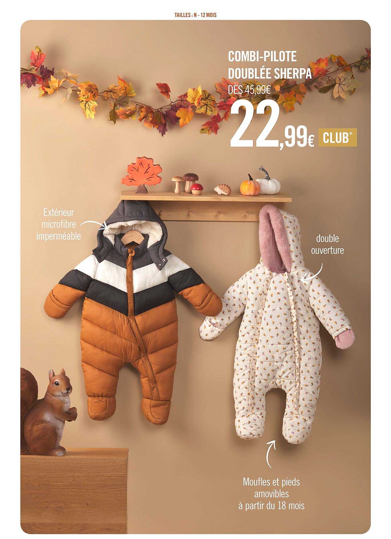 combi-pilote doublée sherpa