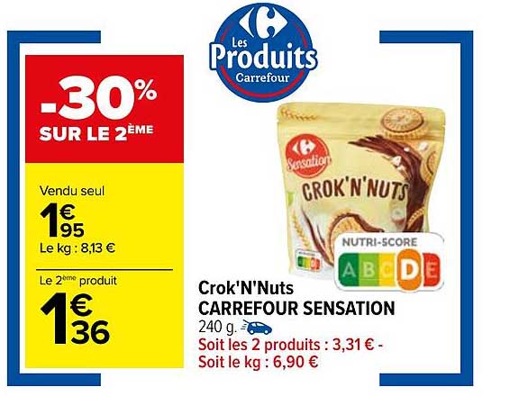 Crok'N'Nuts Carrefour Sensation