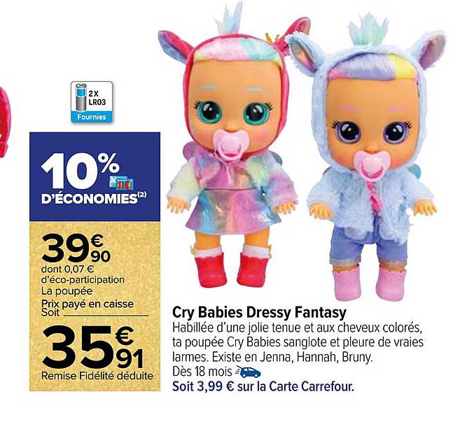 cry babies dressy fantasy