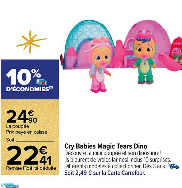 cry babies magic tears dino