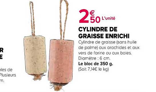 cylindre de graisse enrichi