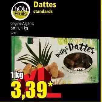 dattes standards holy fruits