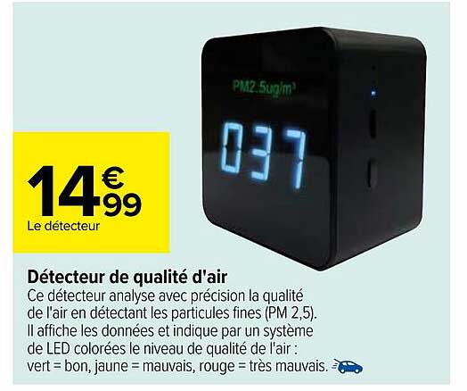 détecteur de qualité d'air
