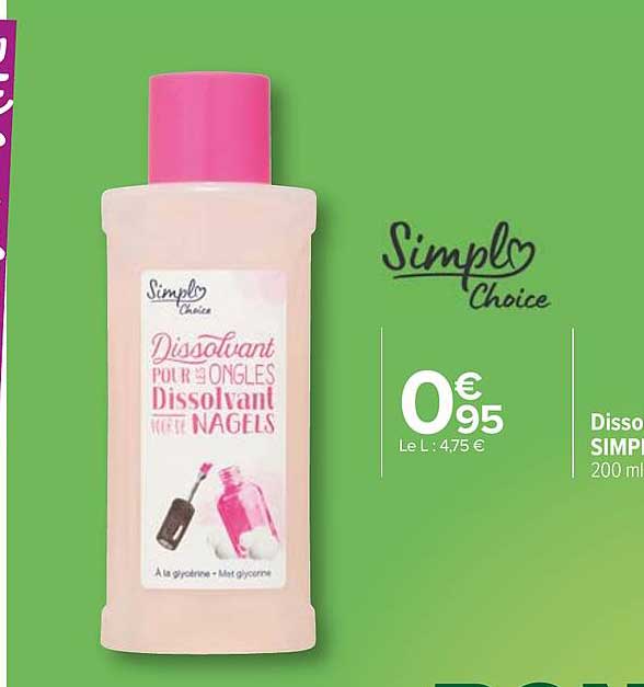 dissolvant simpl choice